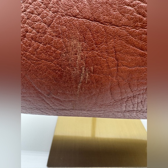 Authentic Vintage All leather Dolce & Gabbana Flap Hand  Bag Brown W Dust Bag - Picture 16 of 16